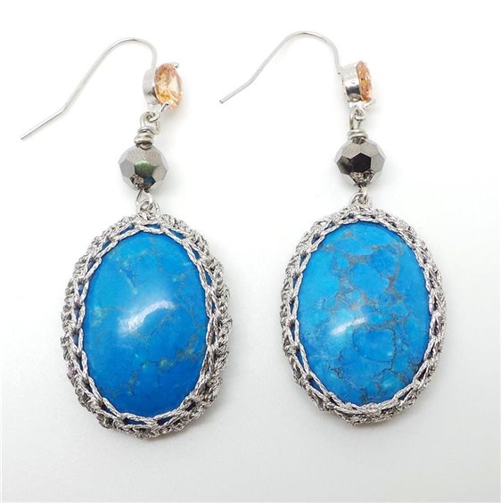 Earrings Ottaviani Woman in Semiprecious stones Cristallo 49159 - 49159